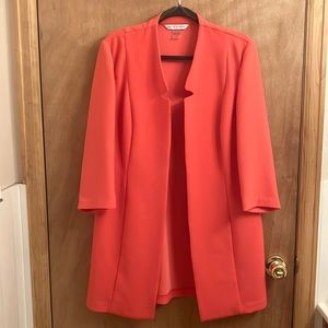 Peter Nygard coral pink blazer jacket woman’s size 12